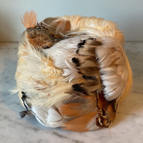 Vintage Peacock Feather Hat - Picture 3 of 7